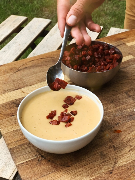 Ziemniaczana z chorizo - propozycja podania