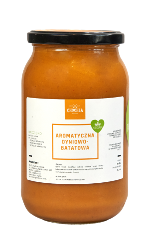 krem z dyni i batatów w słoiku