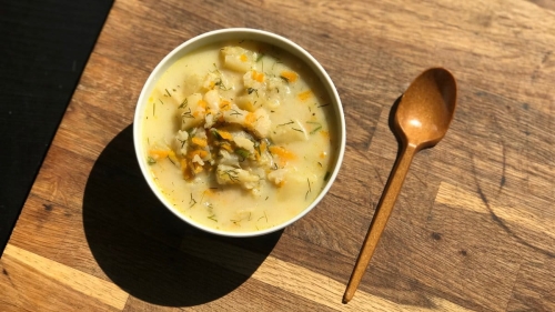 jarzynowa z kalafiora w słoiku